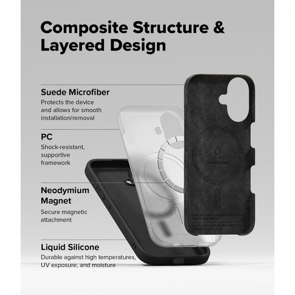 Ringke iPhone 16 Cover Silicone Magnetic Sort