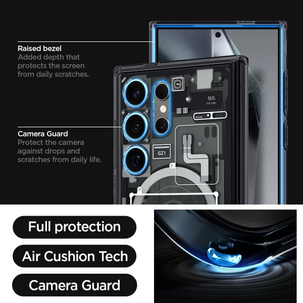 Spigen Samsung Galaxy S24 Ultra Cover Ultra Hybrid MagFit Zero One Sort