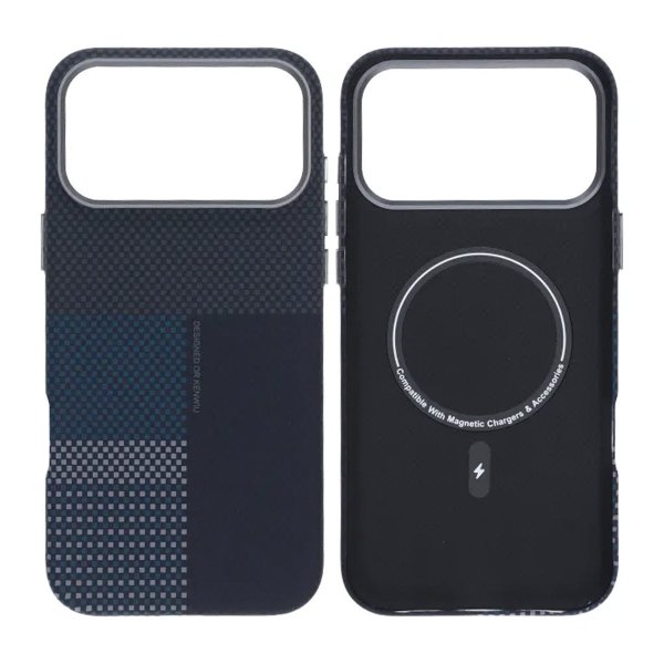 iPhone 17 Pro Cover Aramidfiber MagSafe Blå