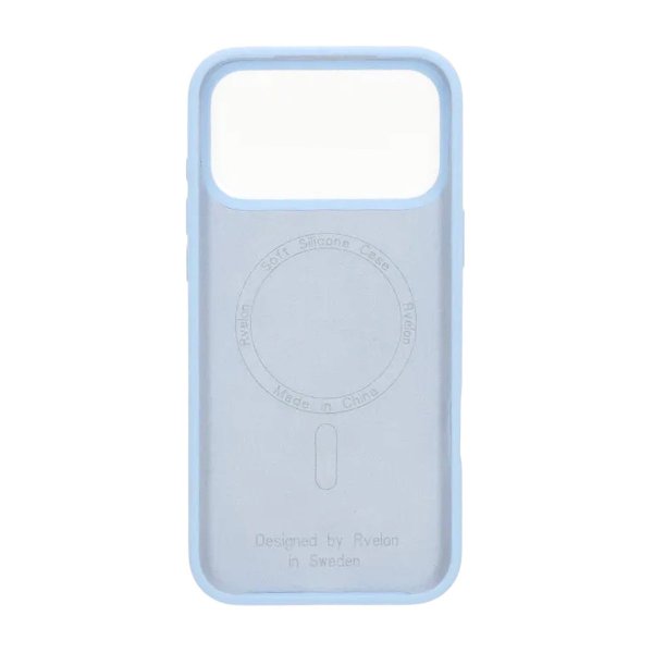 Rvelon iPhone 17 Pro Max Cover Silikone MagSafe Lyseblå