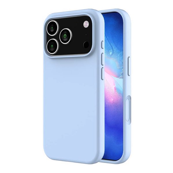 Rvelon iPhone 17 Pro Max Cover Silikone MagSafe Lyseblå