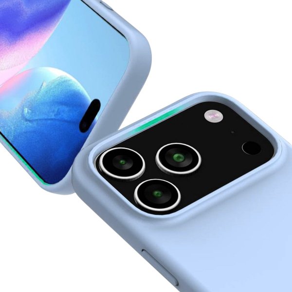 Rvelon iPhone 17 Pro Silikone MagSafe Cover Lyseblå