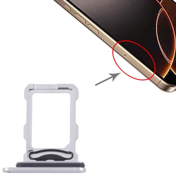 iPhone 16 Pro og 16 Pro Max SIM-kortholder - Hvid