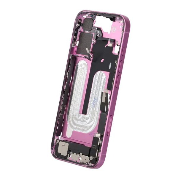 Mellemramme med smådele til iPhone 16 - Lilla OEM