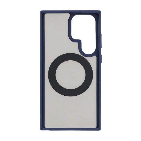 Samsung Galaxy S23 Ultra Cover Roterbart MagSafe Stativ Blå