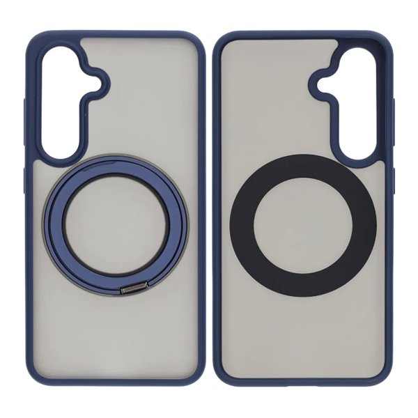 Samsung Galaxy S24 Cover Roterbart MagSafe Stativ Blåt
