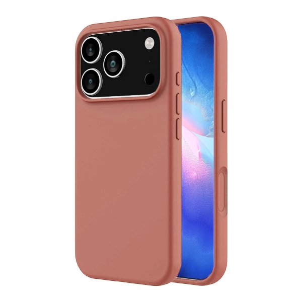 Rvelon iPhone 17 Pro Max Cover Silikone MagSafe Mørkrosa
