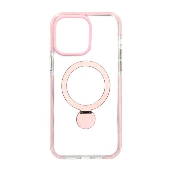 iPhone 15 Pro Max Cover Ringstander MagSafe Pink