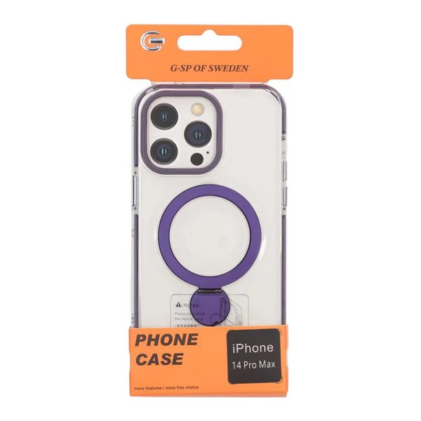 iPhone 14 Pro Max Cover Ringholder MagSafe Lilla
