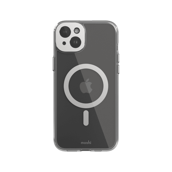 Moshi iPhone 15 Plus Cover iGlaze MagSafe Luna Silver
