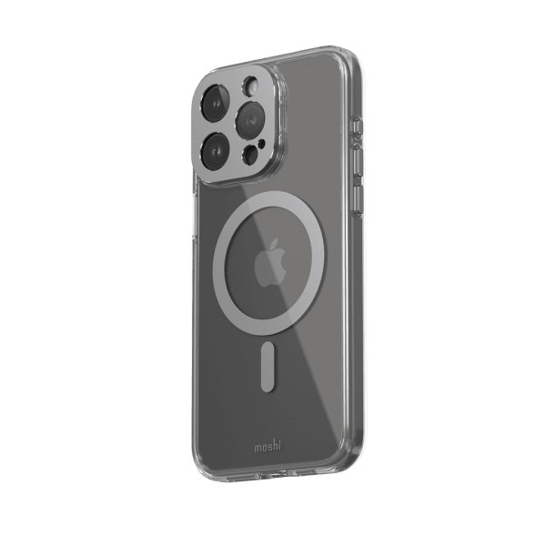 Moshi iPhone 15 Pro Max Cover iGlaze MagSafe Meteorite Grey