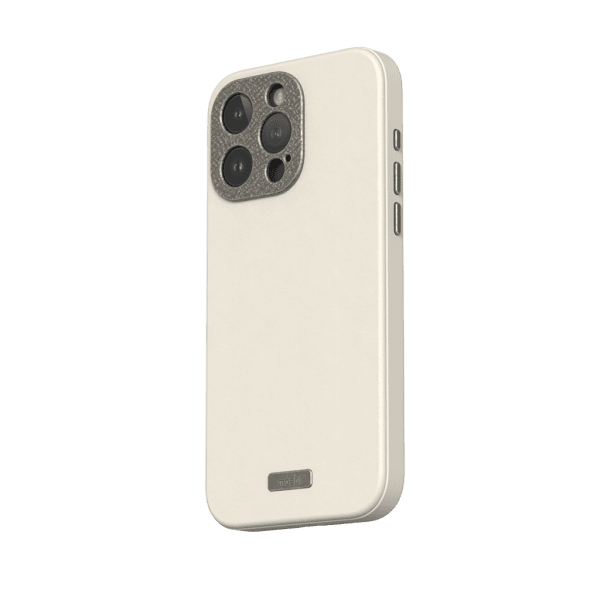 Moshi iPhone 15 Pro Max Cover Napa MagSafe Eggnog White