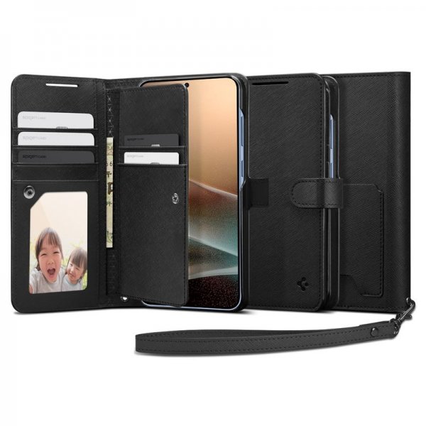 Spigen Samsung Galaxy S25 Plus Cover Wallet S Sort