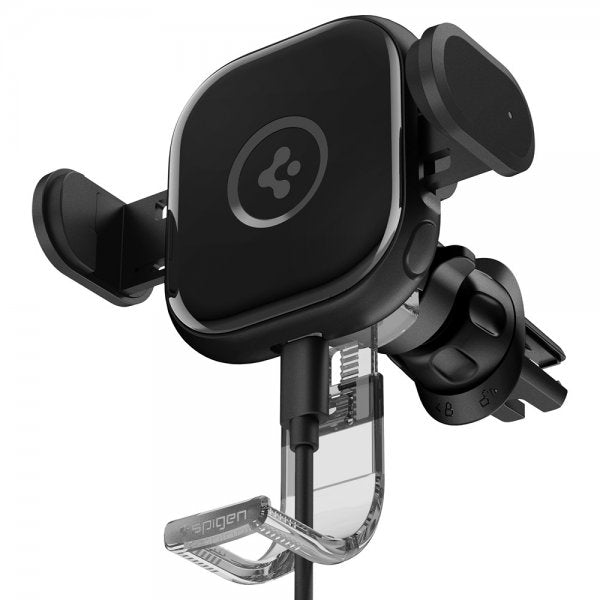 Spigen Bilholder OneTap Pro Air Vent Mount Oplader 15W Sort