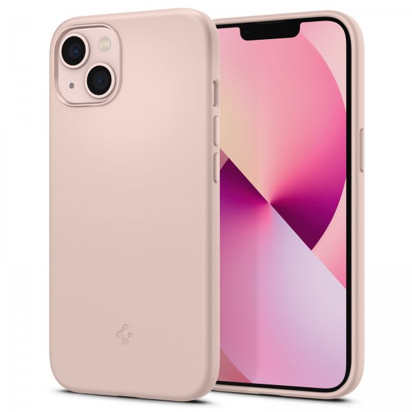 Spigen iPhone 13 Cover Silicone Fit Rosa