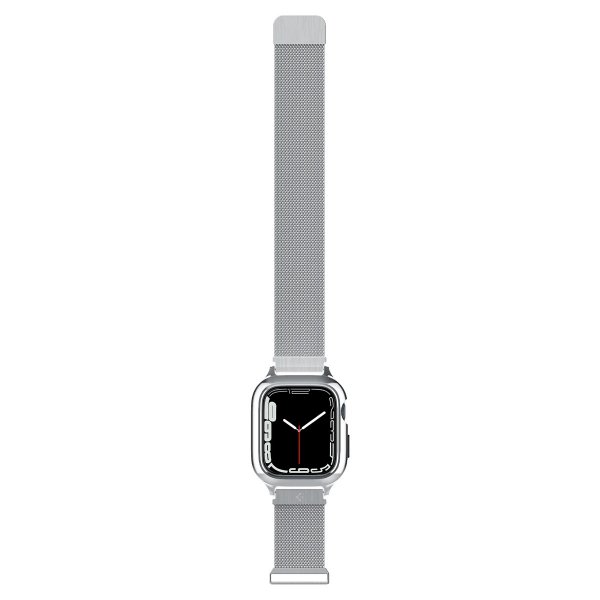 Spigen Apple Watch 40mm Skal med Armbånd Metal Fit Pro Sølv