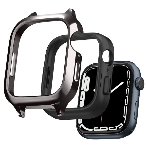 Spigen Apple Watch 40mm Skal med Armbånd Metal Fit Pro Graphite