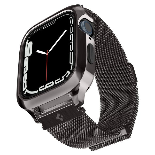 Spigen Apple Watch 40mm Skal med Armbånd Metal Fit Pro Graphite