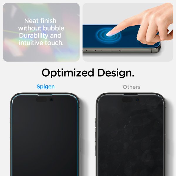 Spigen iPhone 14 Pro Max Cover med Skærmbeskyttelse Crystal Pack Crystal Clear
