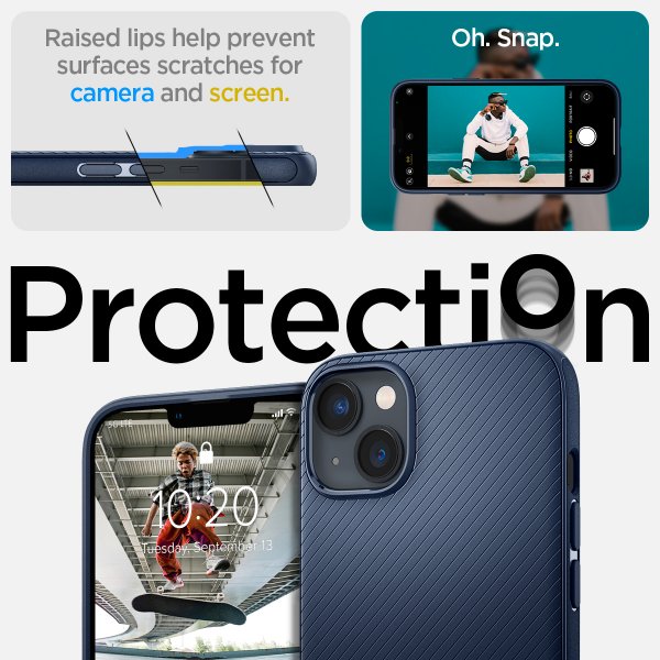 Spigen iPhone 14 Plus Cover Mag Armor MagFit Navy Blue