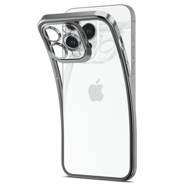 Spigen iPhone 14 Pro Cover Optik Crystal Chrome Gray