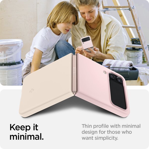 Spigen Samsung Galaxy Z Flip 4 Cover AirSkin Cotton Pink