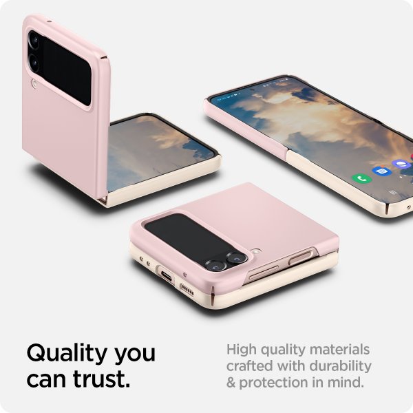 Spigen Samsung Galaxy Z Flip 4 Cover AirSkin Cotton Pink