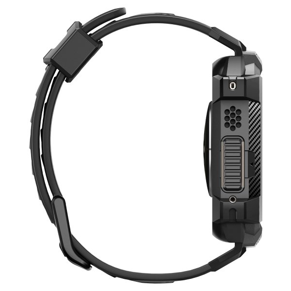 Spigen Apple Watch Ultra Etui og Rem Rugged Armor Pro Sort