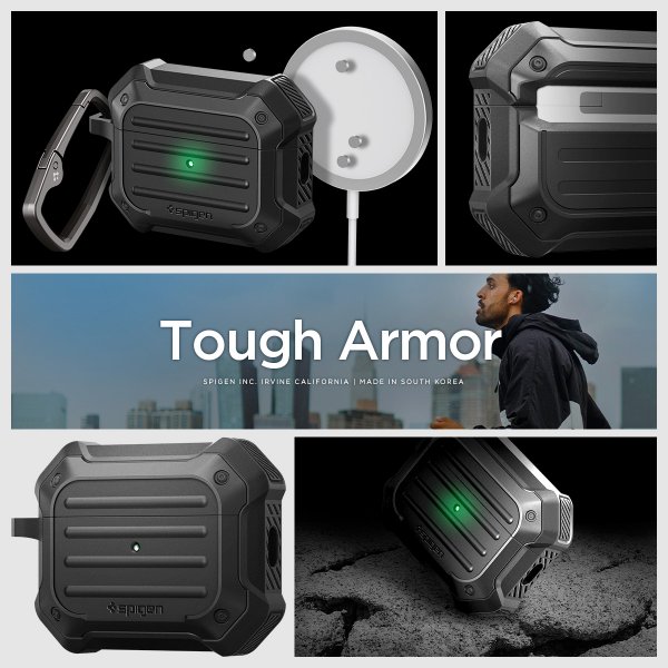 Spigen AirPods Pro 2 Cover Tough Armor MagSafe Sort