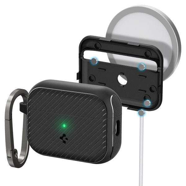 Spigen AirPods Pro 2 Cover Mag Armor MagFit Mat Sort