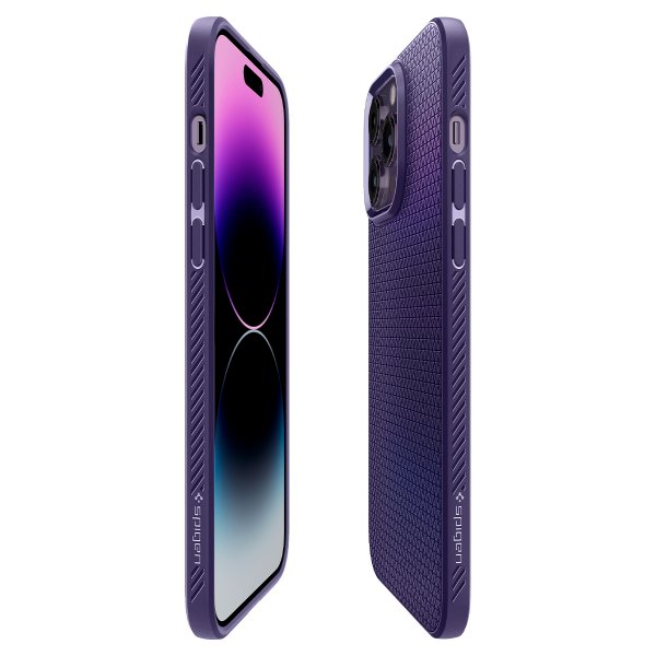 Spigen iPhone 14 Pro Cover Liquid Air Deep Purple