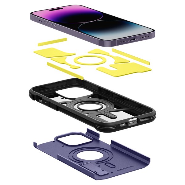 Spigen iPhone 14 Pro Cover Tough Armor MagFit Deep Purple
