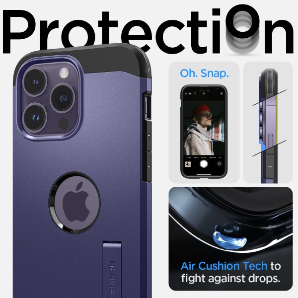 Spigen iPhone 14 Pro Cover Tough Armor MagFit Deep Purple