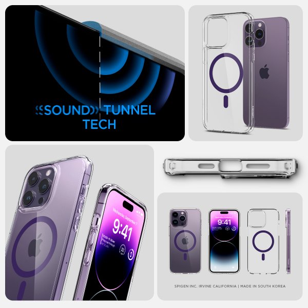 Spigen iPhone 14 Pro Cover Ultra Hybrid MagFit Deep Purple