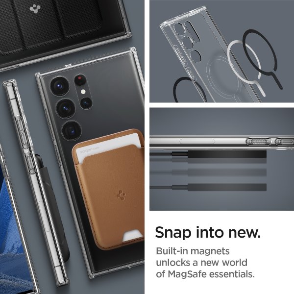 Spigen Samsung Galaxy S23 Ultra Cover Ultra Hybrid OneTap Ring MagSafe Sort