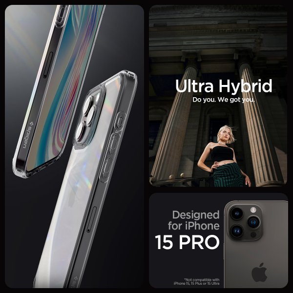 Spigen iPhone 15 Pro Cover Ultra Hybrid Space Crystal