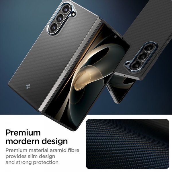 Spigen Samsung Galaxy Z Fold 6 Cover Air Skin Aramid Sort