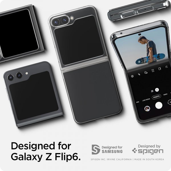 Spigen Samsung Galaxy Z Flip 6/Flip 7 FE Cover Air Skin Crystal Clear