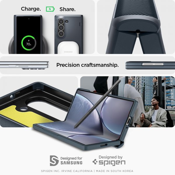Spigen Samsung Galaxy Z Fold 6 Cover Slim Armor Pro Metal Slate