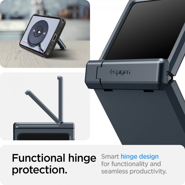 Spigen Samsung Galaxy Z Flip 6/Flip 7 FE Cover Tough Armor Pro Metal Slate