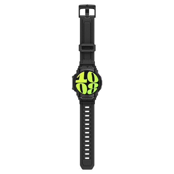 Spigen Samsung Galaxy Watch 7 40mm Rem og Cover Rugged Armor Pro Mat Sort