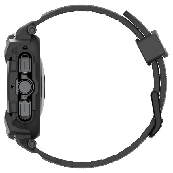 Spigen Samsung Galaxy Watch Ultra Armbånd og Etui Rugged Armor Pro Matte Black