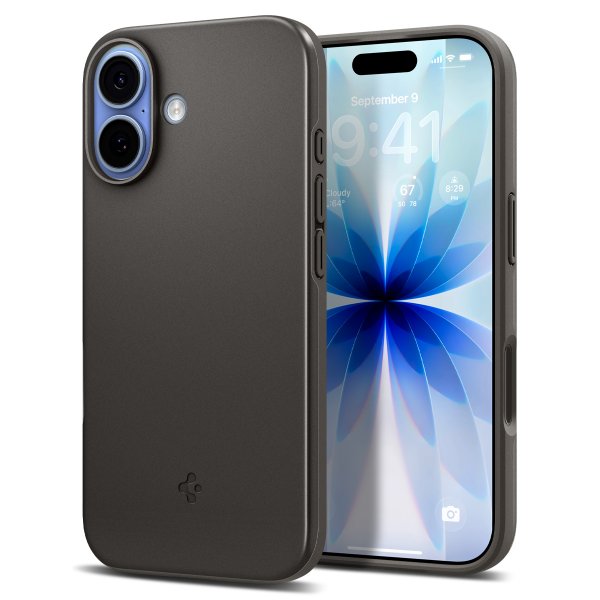 Spigen iPhone 17 Cover Thin Fit MagFit Gunmetal