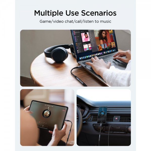 Joyroom Adapter Audio Transfer Series USB-C til 3,5 mm