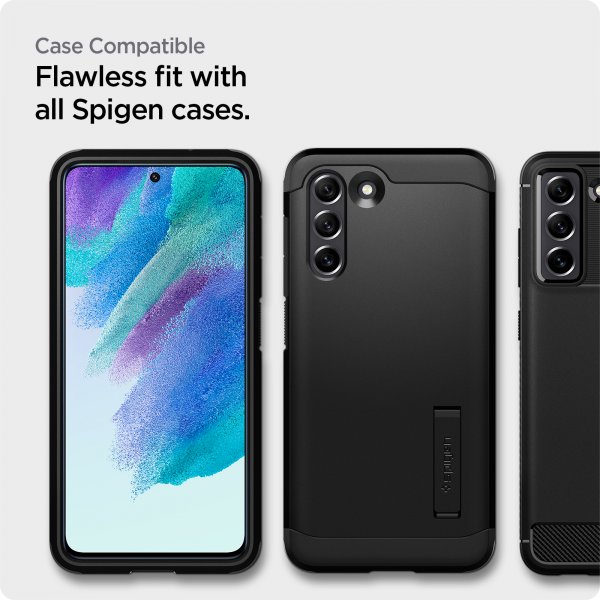 Spigen Samsung Galaxy S21 FE Skærmbeskyttelse GLAS.tR ALIGNmaster 2-pak
