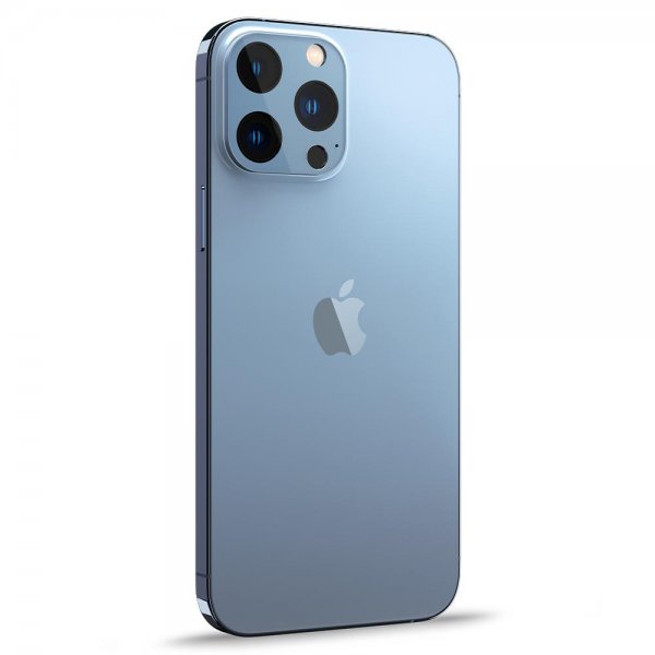 Spigen iPhone 13 Pro/iPhone 13 Pro Max Kamerabeskyttelse Glas.tR Optik 2-pak Sierra Blue