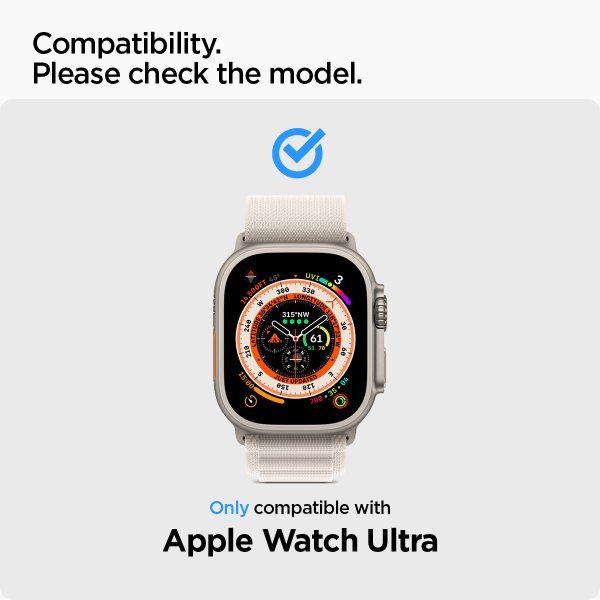 Spigen Apple Watch Ultra Skærmbeskytter GLAS.tR EZ Fit 2-pak