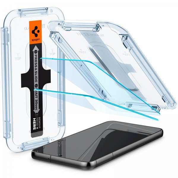 Spigen Samsung Galaxy S23 Skærmbeskyttelse GLAS.tR EZ Fit 2-pak