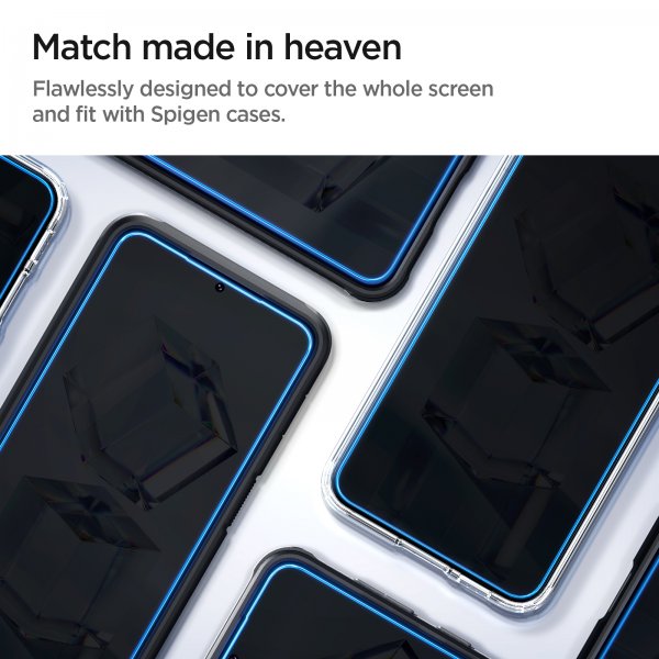 Spigen Samsung Galaxy S23 Skærmbeskyttelse GLAS.tR EZ Fit 2-pak