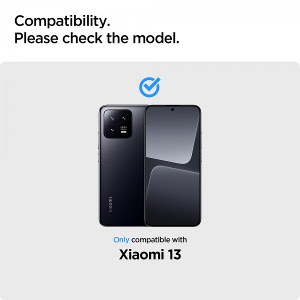 Spigen Xiaomi 13 Skærmbeskyttelse GLAS.tR Slim 2-pak